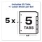 Avery Index Maker 11 in. x 8.5 in. 5-Tab Traditional Color Print and Apply Clear Label Dividers - Assorted (5/Pack)